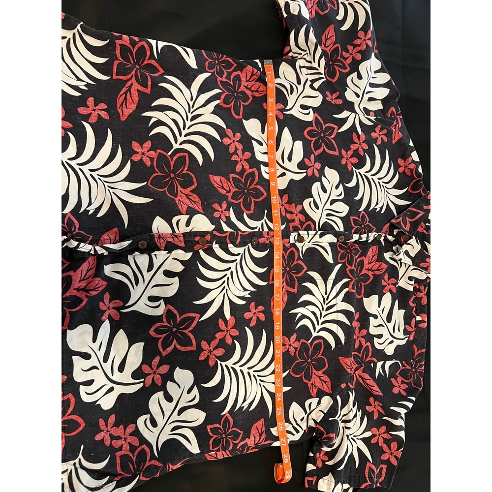 Bishop St. Hawaiian Shirt Mens 3XL Aloha Resort Floral‎ Made in Hawaii - Picture 10 of 13